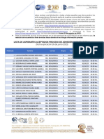 Resultados Examen 26 de Junio Admisiones 2023