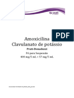 Amoxicilina Clavulanatode Potassio 400 MG 57 MG Prati