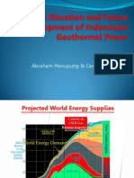 Present Situation and Future Development of Indonesian Geothremal