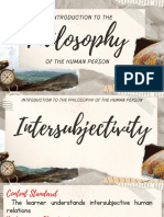 Lesson 6 - Intersubjectivity