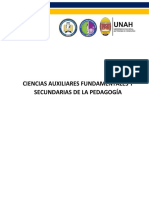 Ciencias Auxiliares Fundamentales y Secundarias de La Pedagogia