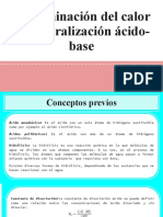 Determinación Del Calor de Neutralización Ácido-Base