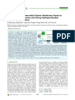 Antifouling and Antimicrobial Polymer Membranes Based On Bioinspired Polydopamine and Strong Hydrogen Bonded Poly (N-Vinyl Pyrrolidone)