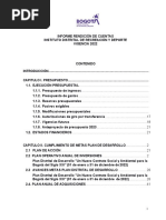 Informe Rendicion Cuentas Idrd A Dic 2022