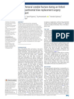 Medial Femoral Condyle Fracture During An Oxford U