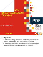 EIA Training Day 1 27 March 2023 Dredging