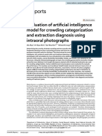 Evaluation of Artificial Intelligence Model For Crowding Categorization and Extraction Diagnosis Using Intraoral Photographs