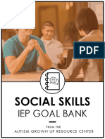 Social Skills Goal Bank