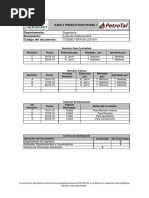 Lista de Instrumentos de Planta