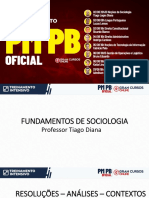 Treinamento Intensivo PM PB Oficial - Noções de Sociologia Prof. Tiago Diana