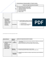 CSTP 3 Evidence Document Ricketts-Brown