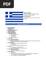 Greece Visa Requirement Checklist