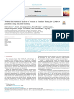 Twitter Data Sentiment Analysis of Tourism in Thailand During the COVID-19 Pandemic Using Machine Learning使用机器学习对COVID - 19大流行期间泰国旅游业的Twitter数据情感分析