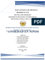 Ansiedad en Niños y Adolescentes