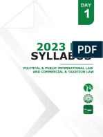 Day 1 - 2023 Bar Syllabus (Very Final)