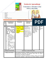 1° Sesión Día 2 Rel Conocemos y Valoramos A San Pedro y San Pablo Unidad 5 Semana 1