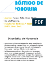 Diagnóstico de Hipoacusia