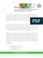 Configuración de Dispositivos Activos para Servicios de Red Con Ipv6