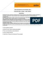 Avaliação Diagnóstica 7 Ano - Arte