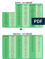 FR T L 4358 Adjective Adverb and Verb Mat Pack English French