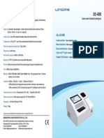 DS-400 Semi-Auto Chemistry Analyzer Catalog