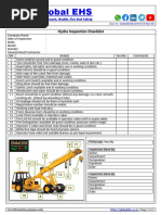 Hydra Safety Inspection Checklist.