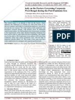 An Analytical Study On The Factors Governing Corporate Work Culture in West Bengal During The Post Pandemic Era