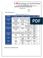 Python Lab Internal Rubrics 15 M