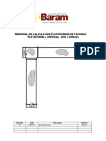 Memorial de Calculo Plataforma ESPECIAL L - 3M