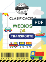 Clasificación de Medios de Transporte - MATERIAL GRATUITO