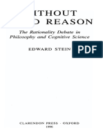 Without Good Reason The Rationality Debate in Philosophy and Cognitive Science (Clarendon Library of Logic Philosophy) by Edward Stein