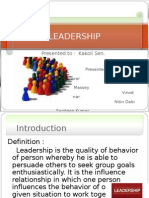 Leadership: Presented To: Kakoli Sen