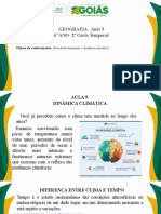 Aula 09 - 6º GEO - Atividades Humanas e Dinâmica Climática