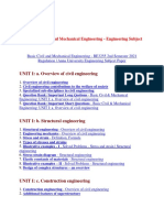 Basic Civil and Mechanical Engineering