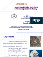 Root Cause Analysis of Bridle Roll Shaft Failure at Continuous Process Industry