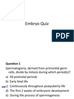 MCQ Embryo