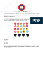 Avaliação de Matemática