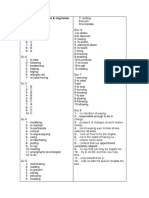 CPE Use of English KEY - Unit 3 Infinitive and - Ing Forms A, B, C