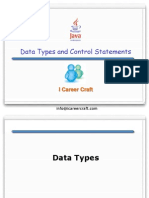 2.DataTypes Control Statements Operators