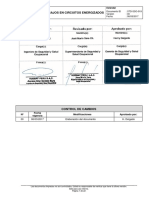 STD SSO 019 00 - Trabajos Circuitos Energ