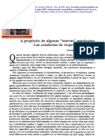 A Propósito de Algunas "Nuevas" Patologías: Las Conductas de Rasgos Autárquicos