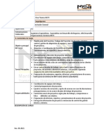 Descriptor de Cargo Coordinador de Proyectos