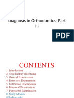 Diagnosis in Orthodontics - Part III