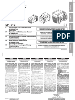 Linz Electric SP E1c Operating and Maintenance Manual