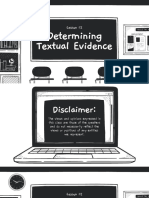 Determining Textual Evidence