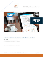 PB1 User Training SAP Business One Crystal Reports