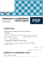 3 Bandiwdth of Narrowband FM