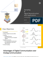 1 Sampling and Signal Reconstruction