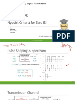 7p2 Pulse Shaping and Nyquist For Zero ISI