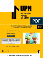 C1 - Definición de Alimentación y Nutrición. La Nutrición Como Ciencia. Fundamento. Clasificación de Alimentos y Nutrientes. Requerimiento y Recomendaciones.